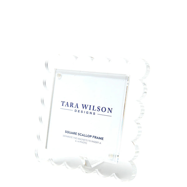 Tara Wilson Designs Scallop Frame - Square - Clear