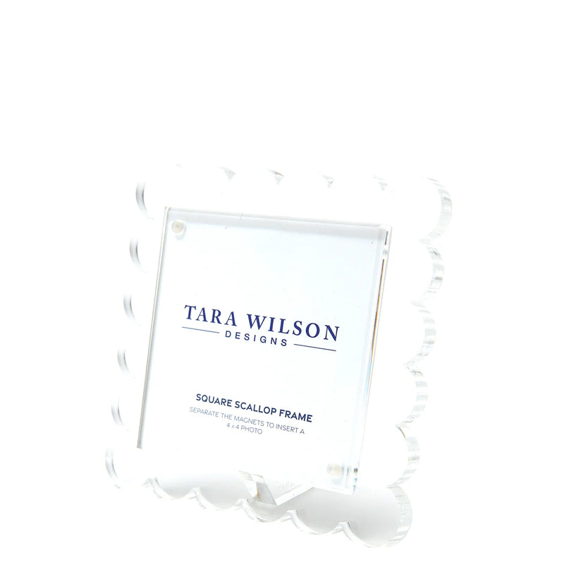 Tara Wilson Designs Scallop Frame - Square - Clear