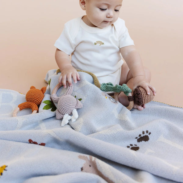 The Blueberry Hill ABC Woodland Blanket