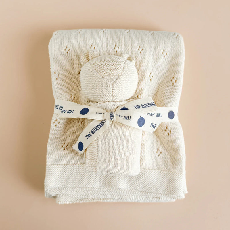 The Blueberry Hill Organic Cotton Bear Lovey
