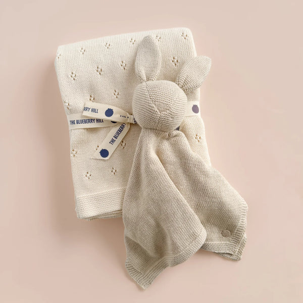 The Blueberry Hill Organic Cotton Bunny Lovey