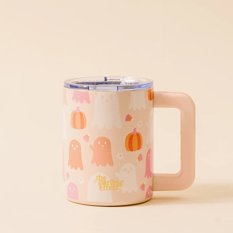 The Darling Effect 14 oz Insulated Mug-Ghost Party