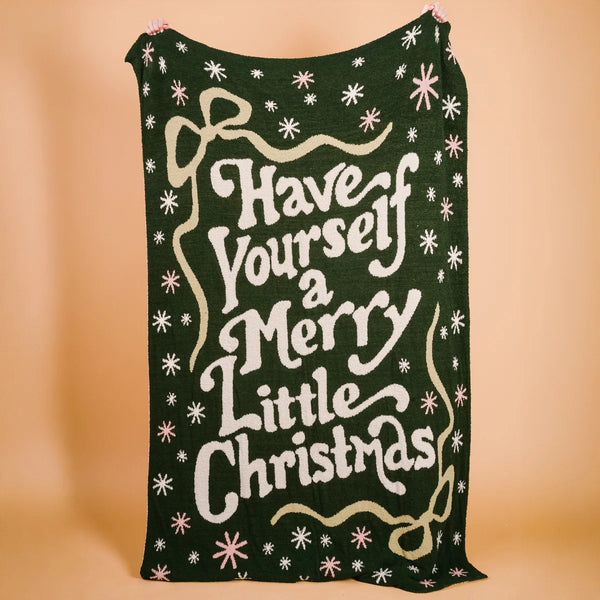 The Darling Effect Cozy Dreams Luxe Blanket-Merry Little Christmas