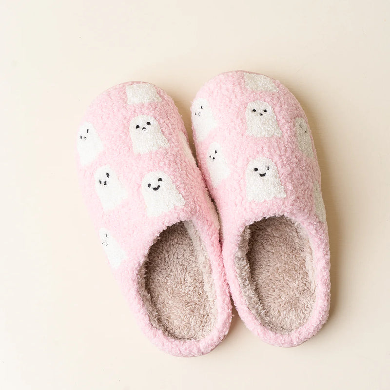 The Darling Effect Fuzzy Slippers-Ghosts