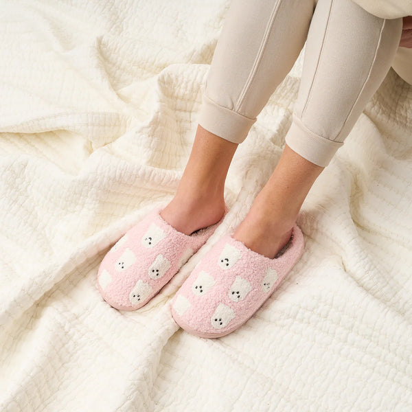 The Darling Effect Fuzzy Slippers-Ghosts