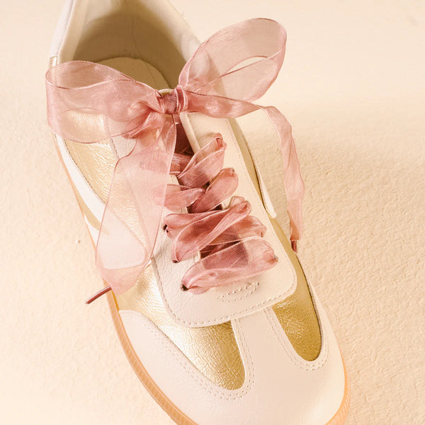 The Darling Effect Step It Up Shoelaces-Sheer Mauve