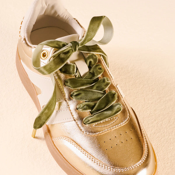 The Darling Effect Step It Up Shoelaces-Velvet Green