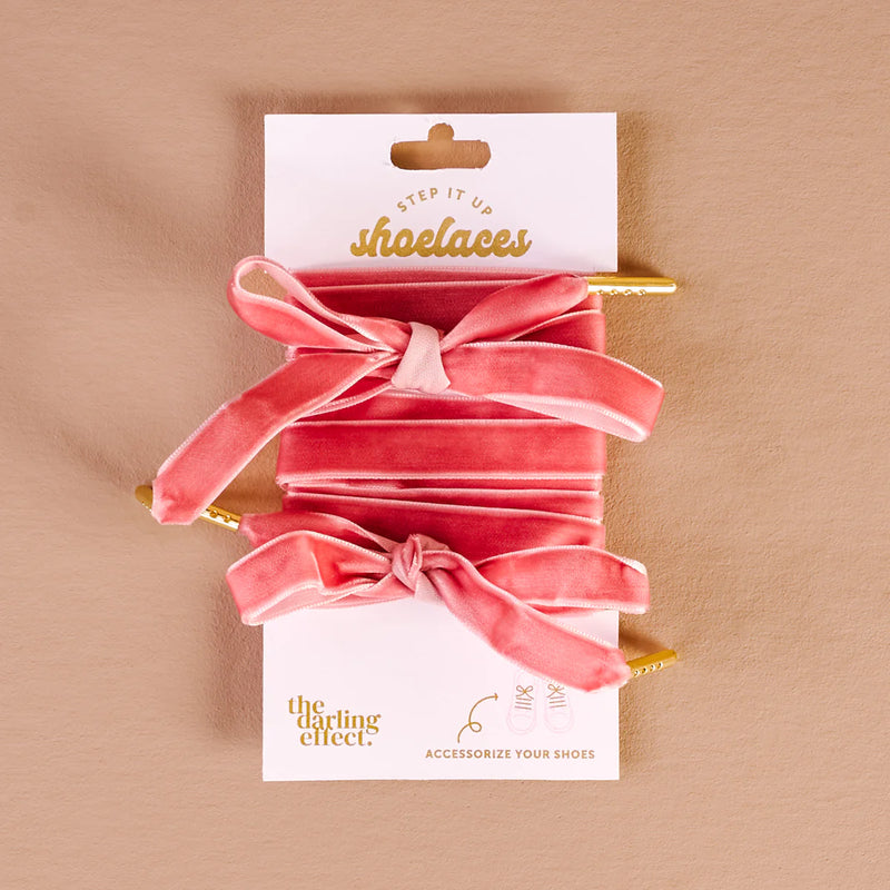 The Darling Effect Step It Up Shoelaces-Velvet Rose