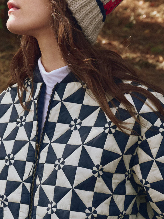 The Great The Alps Puffer Jacket Quilted Vintage Navy