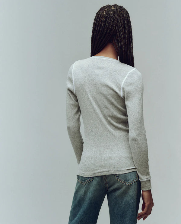 The Great The Baby Rib Henley Heather Grey