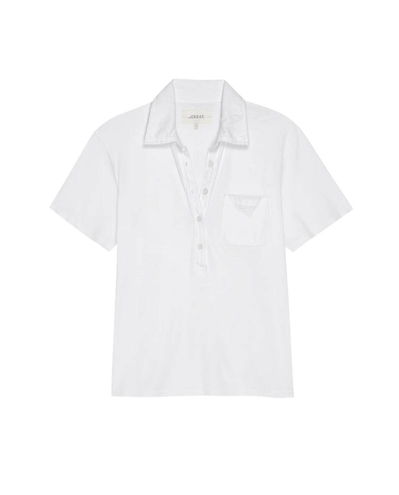 The Great The Lacrosse Polo True White