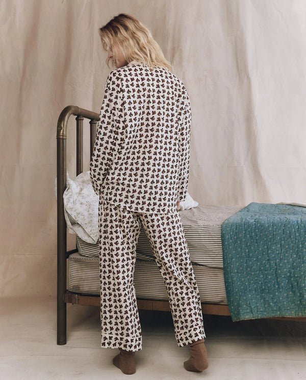The Great The Pajama Shirt Cream Horse Medallion Print