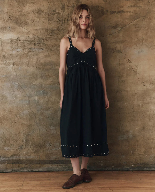The Great The Reyes Dress W/ Studs Black