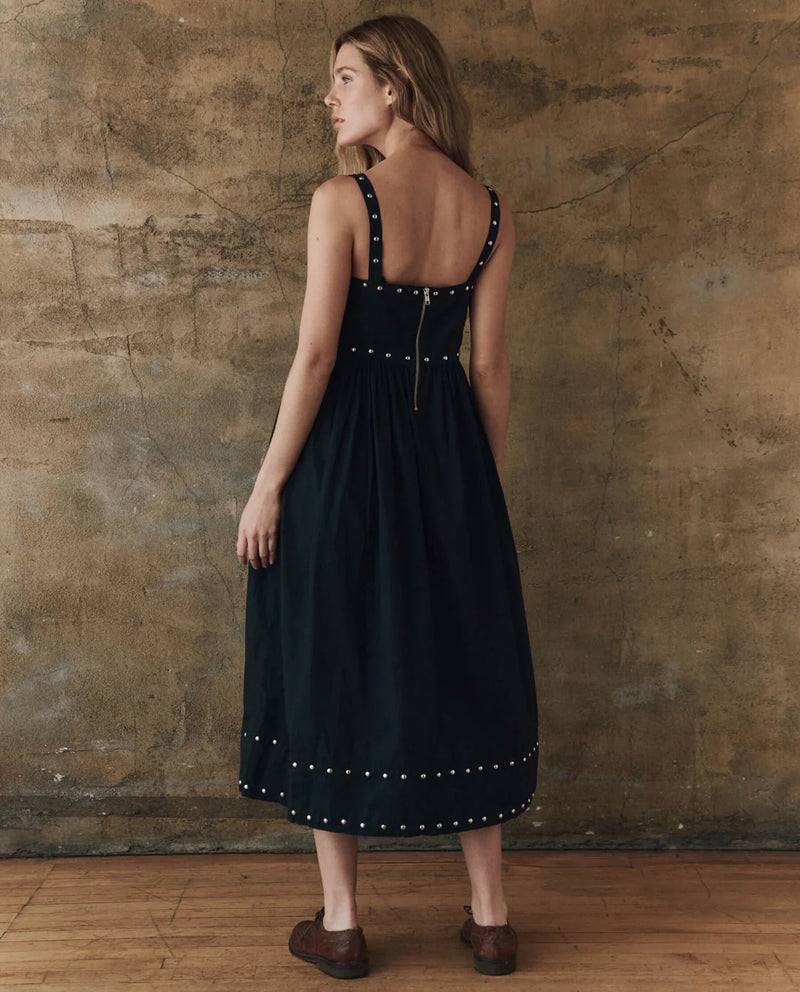The Great The Reyes Dress W/ Studs Black