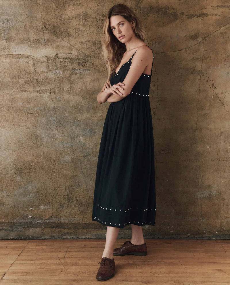 The Great The Reyes Dress W/ Studs Black