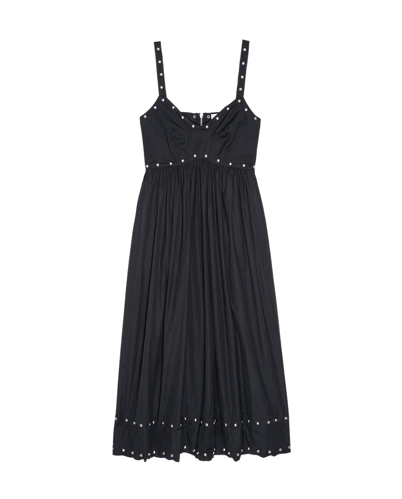 The Great The Reyes Dress W/ Studs Black