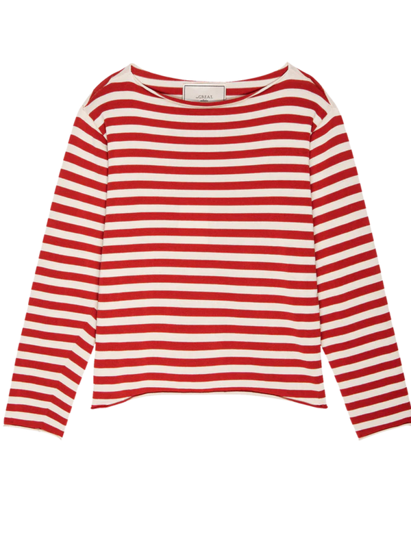 The Great The Sailor Sweater Maple Stripe