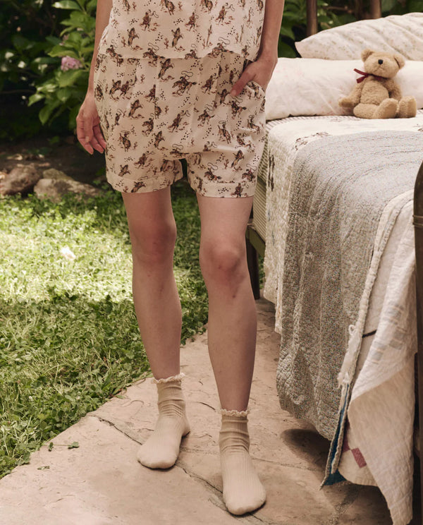 The Great The Square Pajama Short Cream Cowboy