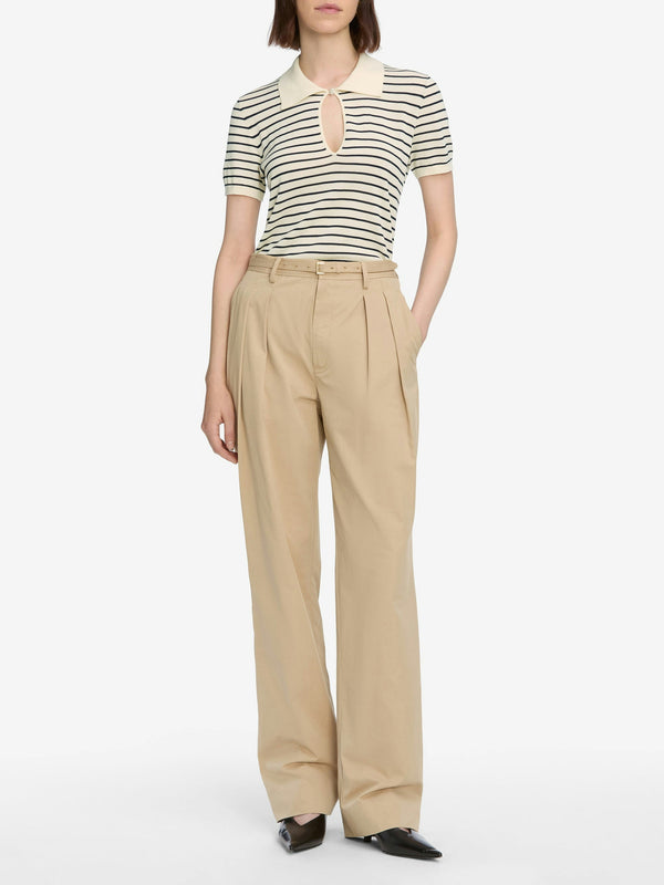 Frame The Keyhole Polo Cream Multi