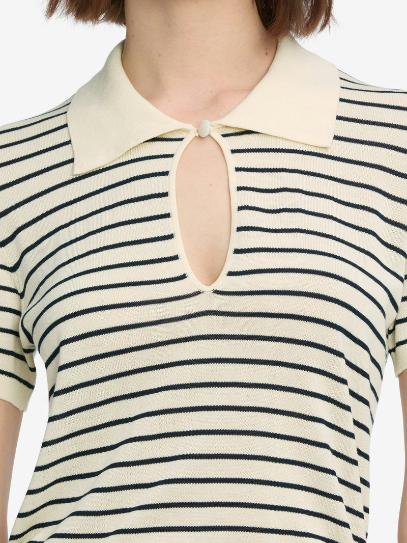 Frame The Keyhole Polo Cream Multi