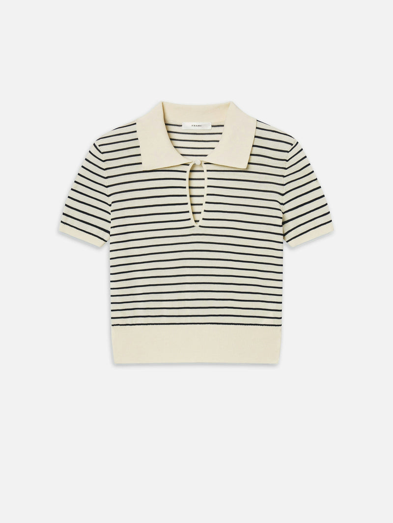 Frame The Keyhole Polo Cream Multi