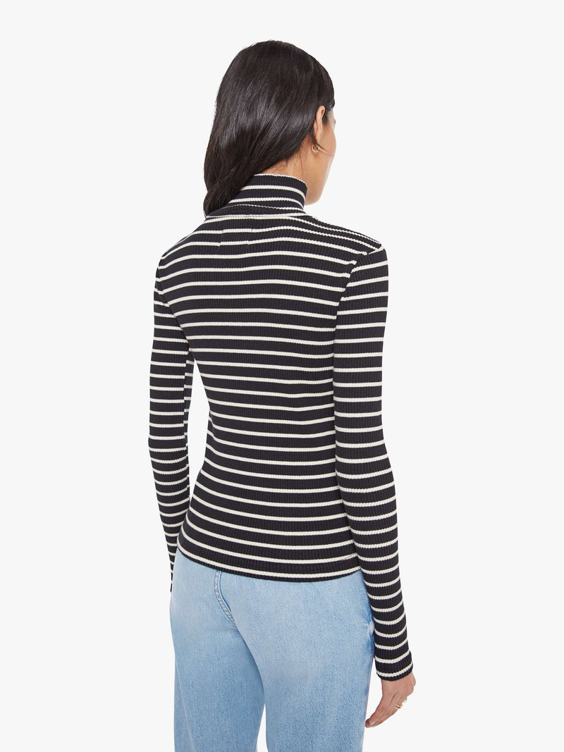Mother The Long Sleeve Hickey Black and White Stripe