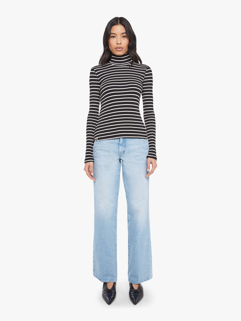 Mother The Long Sleeve Hickey Black and White Stripe