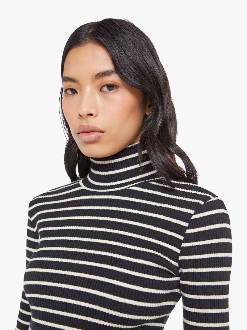 Mother The Long Sleeve Hickey Black and White Stripe