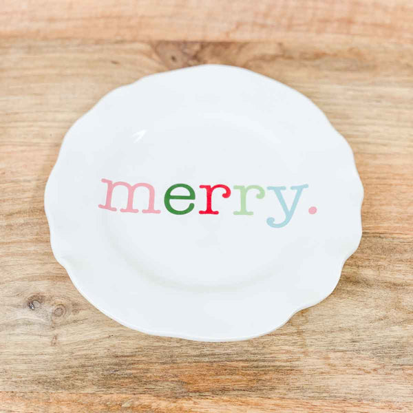 The Royal Standard Merry Plate White/Multi 8"