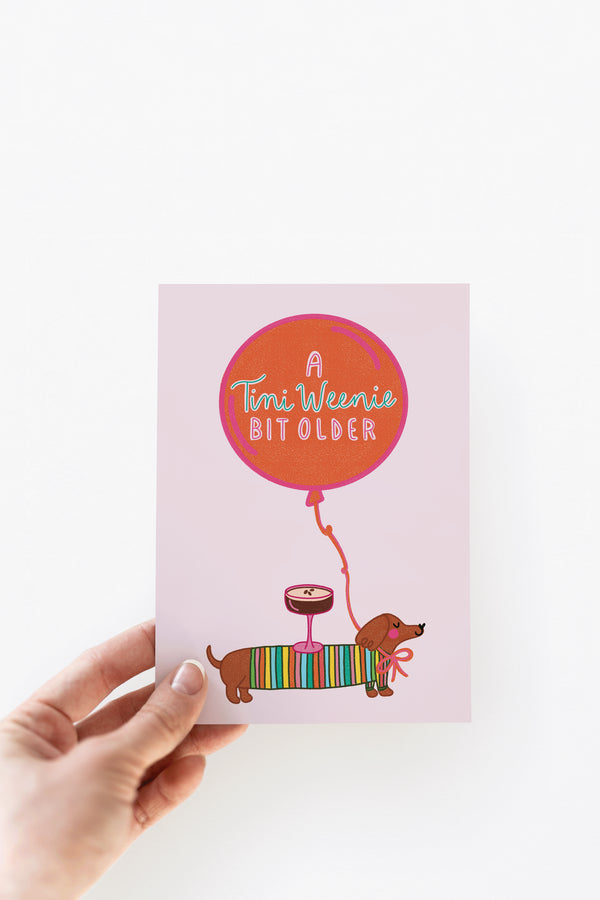 The Shelley Society A Tini Weenie Bit Older Espresso Martini Dog