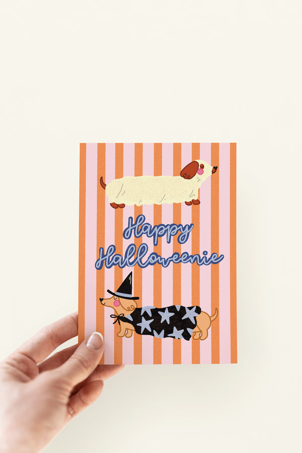 The Shelley Society Happy Halloweenie Dachshund Dog Halloween