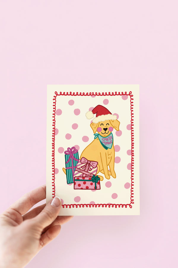 The Shelley Society Santa Paws Labrador Dog Christmas