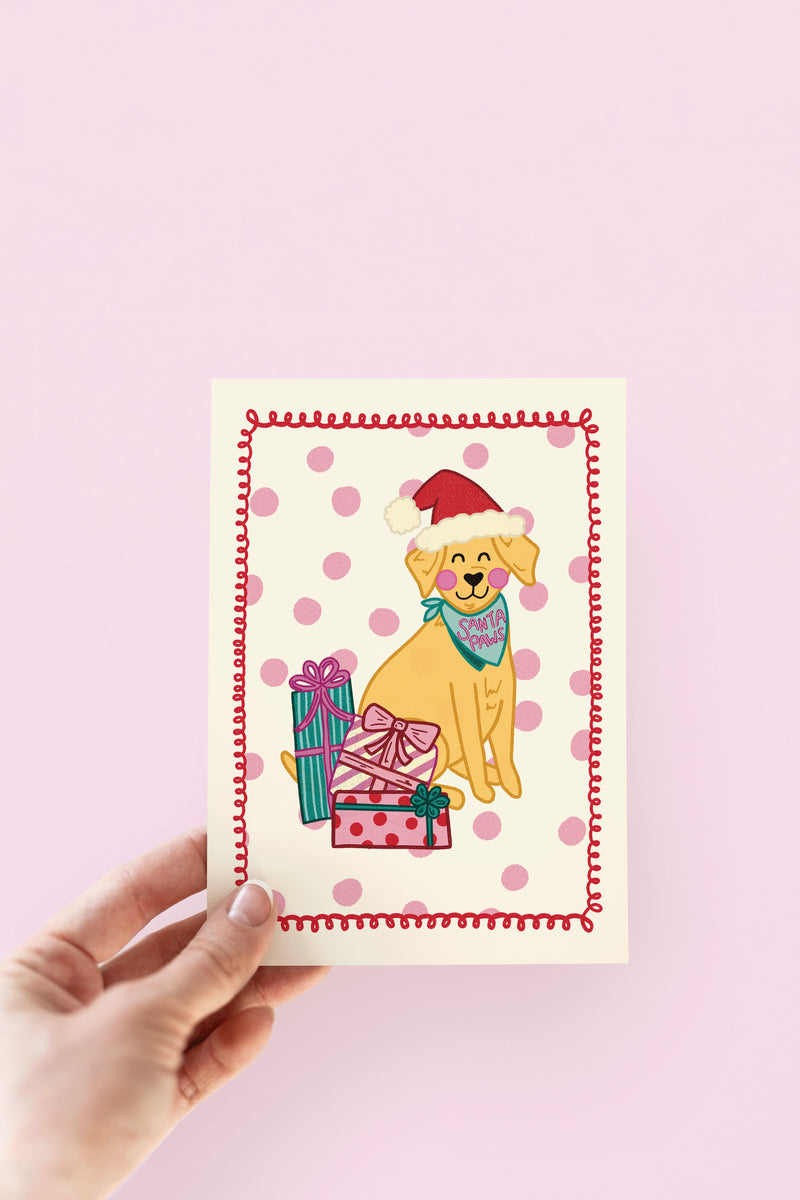 The Shelley Society Santa Paws Labrador Dog Christmas