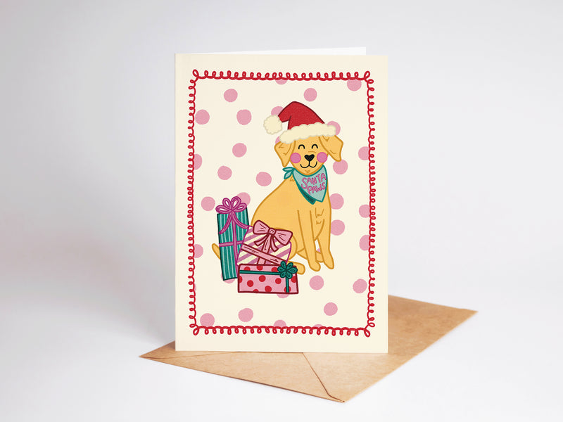 The Shelley Society Santa Paws Labrador Dog Christmas