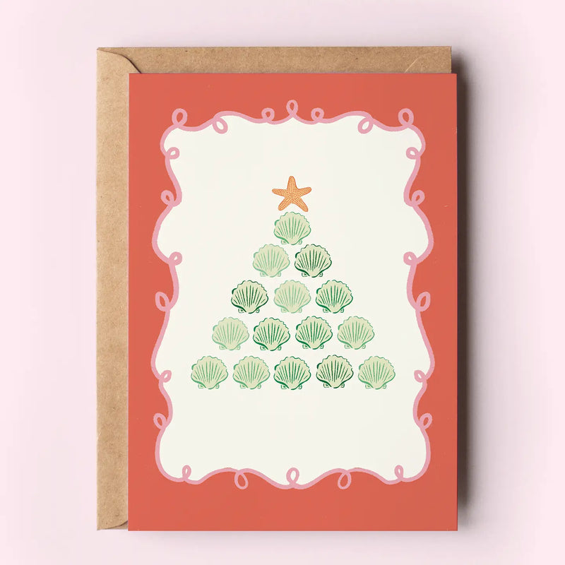 The Shelley Society Seashell Christmas Tree Beach Coastal