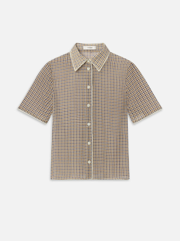 Frame The Houndstooth Top Houndstooth Multi