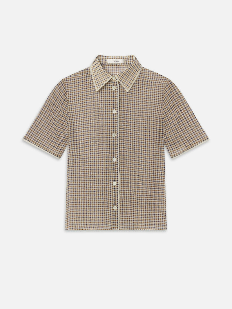 Frame The Houndstooth Top Houndstooth Multi