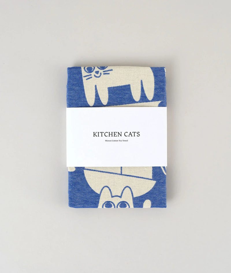 The Wrap Kitchen Cats Tea Towel