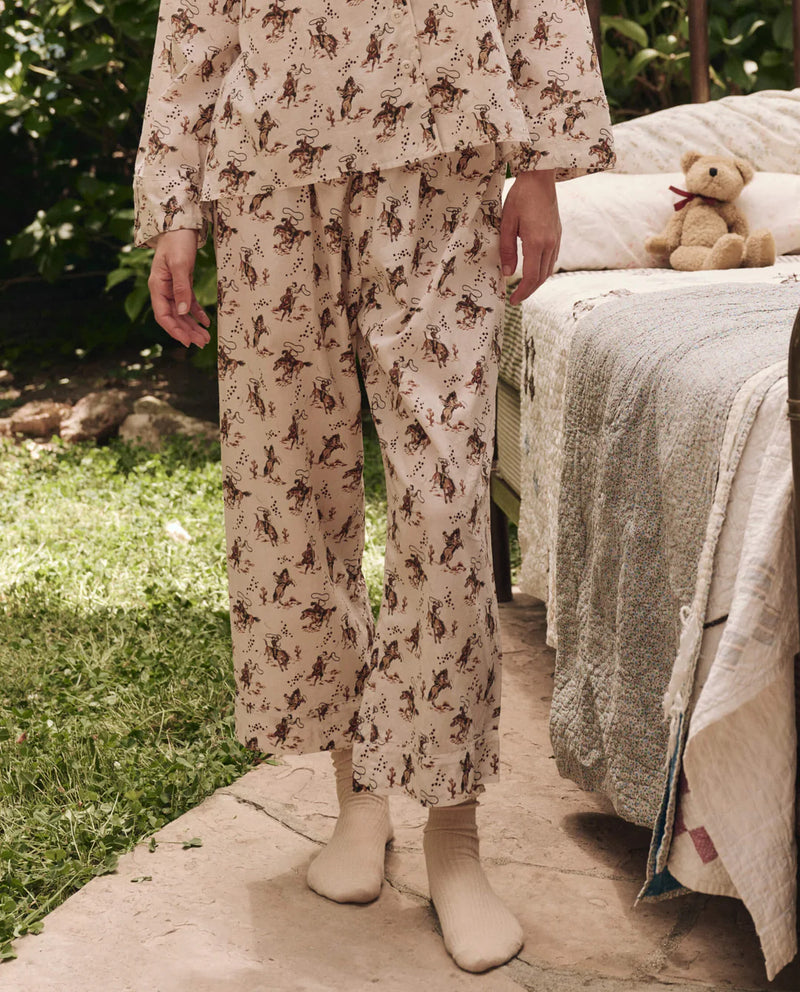 The Great The Easy Sleep Pant Cream Cowboy