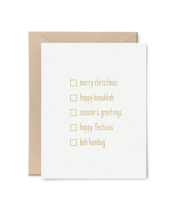 Tiny Hooray All-Purpose Holiday Card