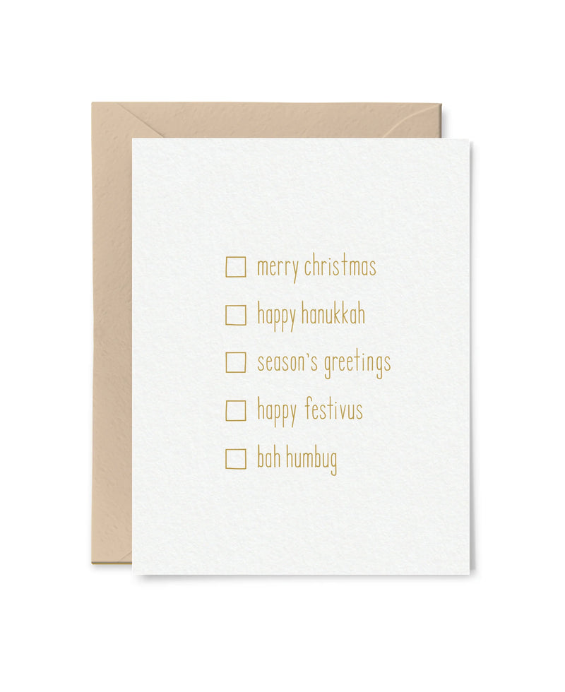 Tiny Hooray All-Purpose Holiday Card