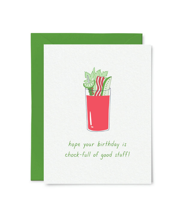 Tiny Hooray Bloody Mary Birthday Card