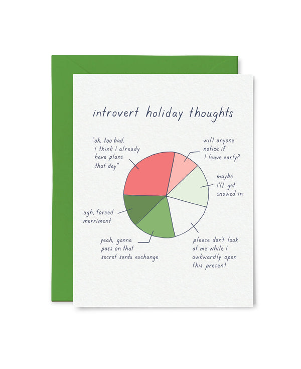 Tiny Hooray Introvert Holiday Card