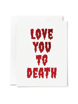 Tiny Hooray Love You to Death Foil Card