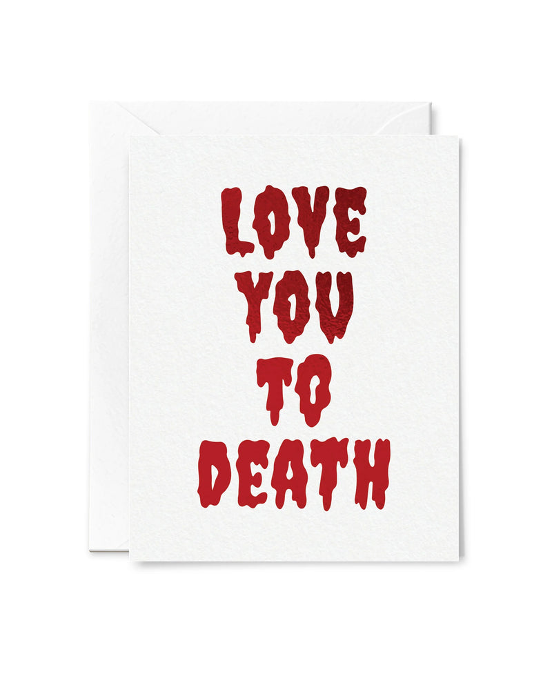 Tiny Hooray Love You to Death Foil Card