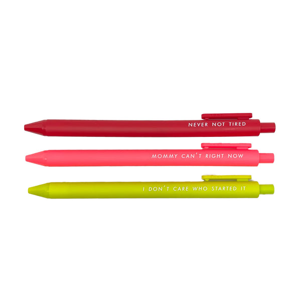 Tiny Hooray Moms Who Need a Break Pen Set