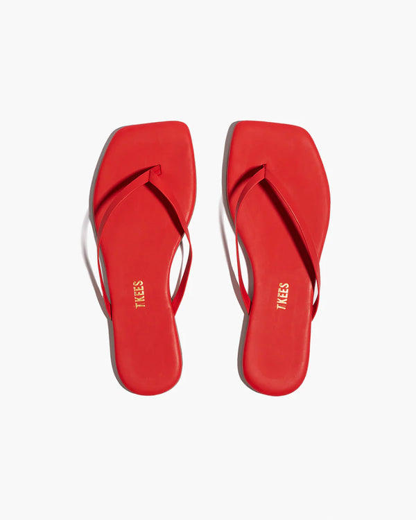 Tkees Square Toe Lily Red