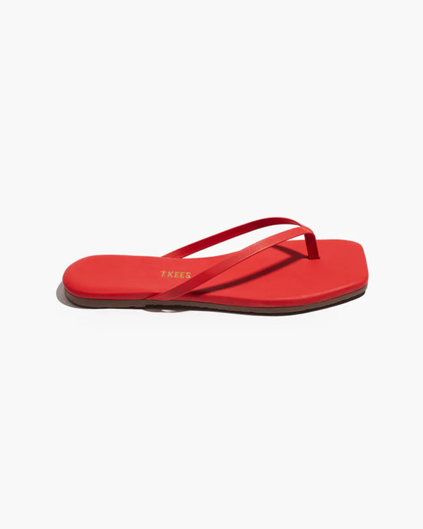 Tkees Square Toe Lily Red