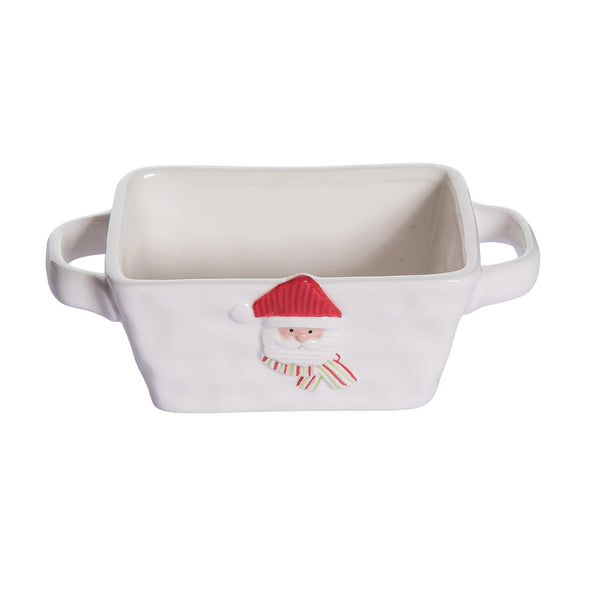 Transpac Cer Baker w/Jolly Santa