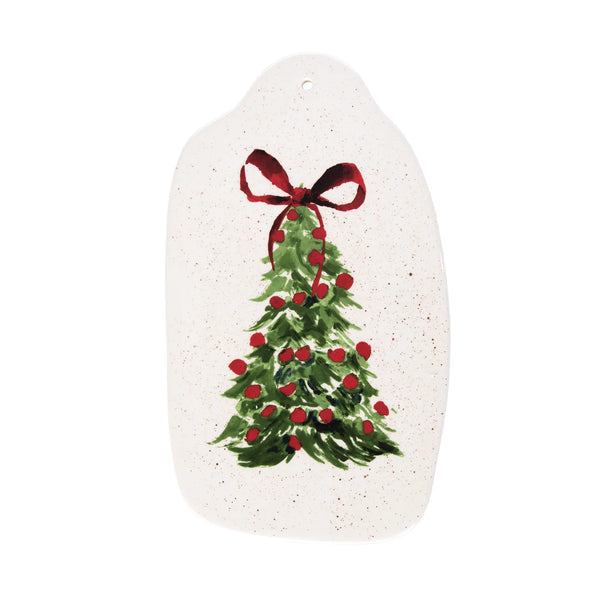 Transpac Cer Organic Shape Serving Board Holiday